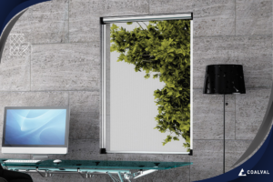 Mosquitera enrollable a medida con botones VERA